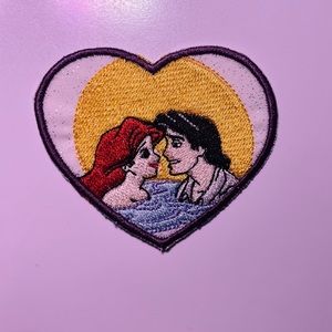 Ariel and Prince Eric Disney iron on patch